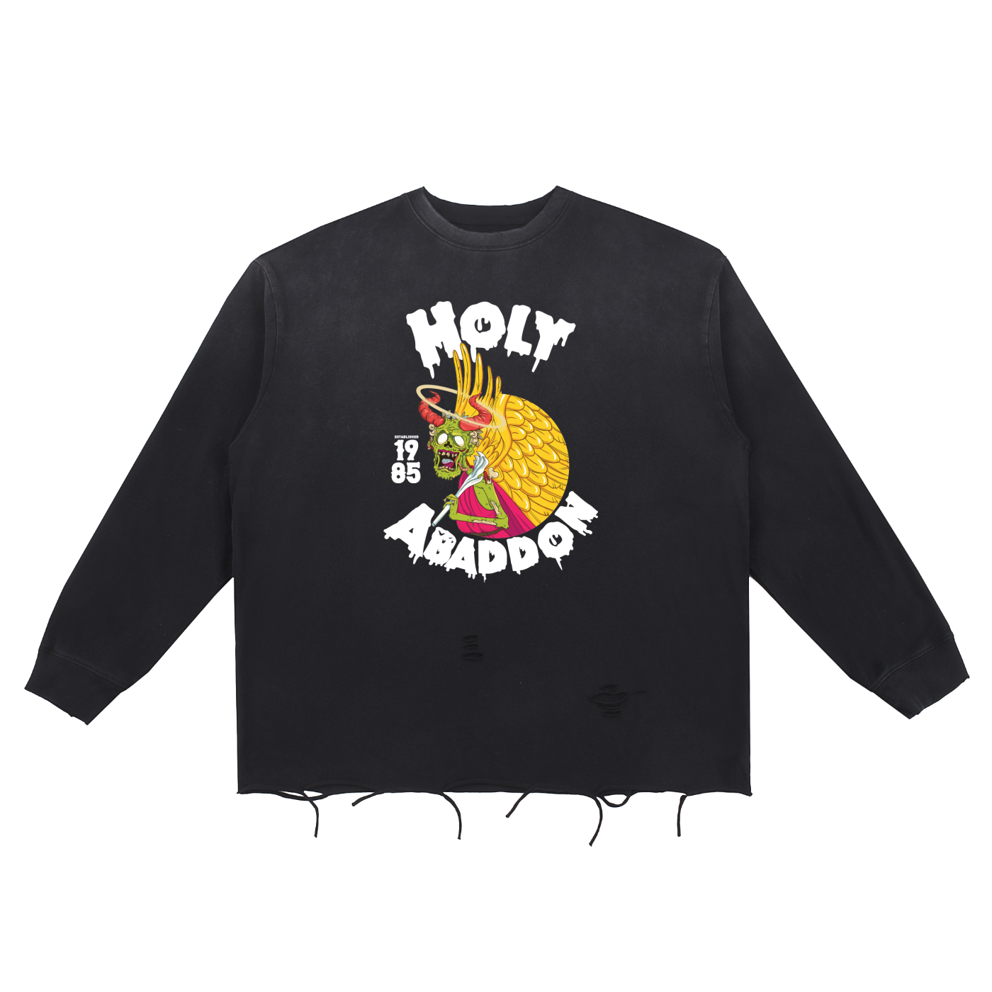 Snow Wash Raw Edge 85’ Long Sleeve