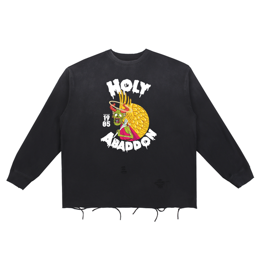 Snow Wash Raw Edge 85’ Long Sleeve