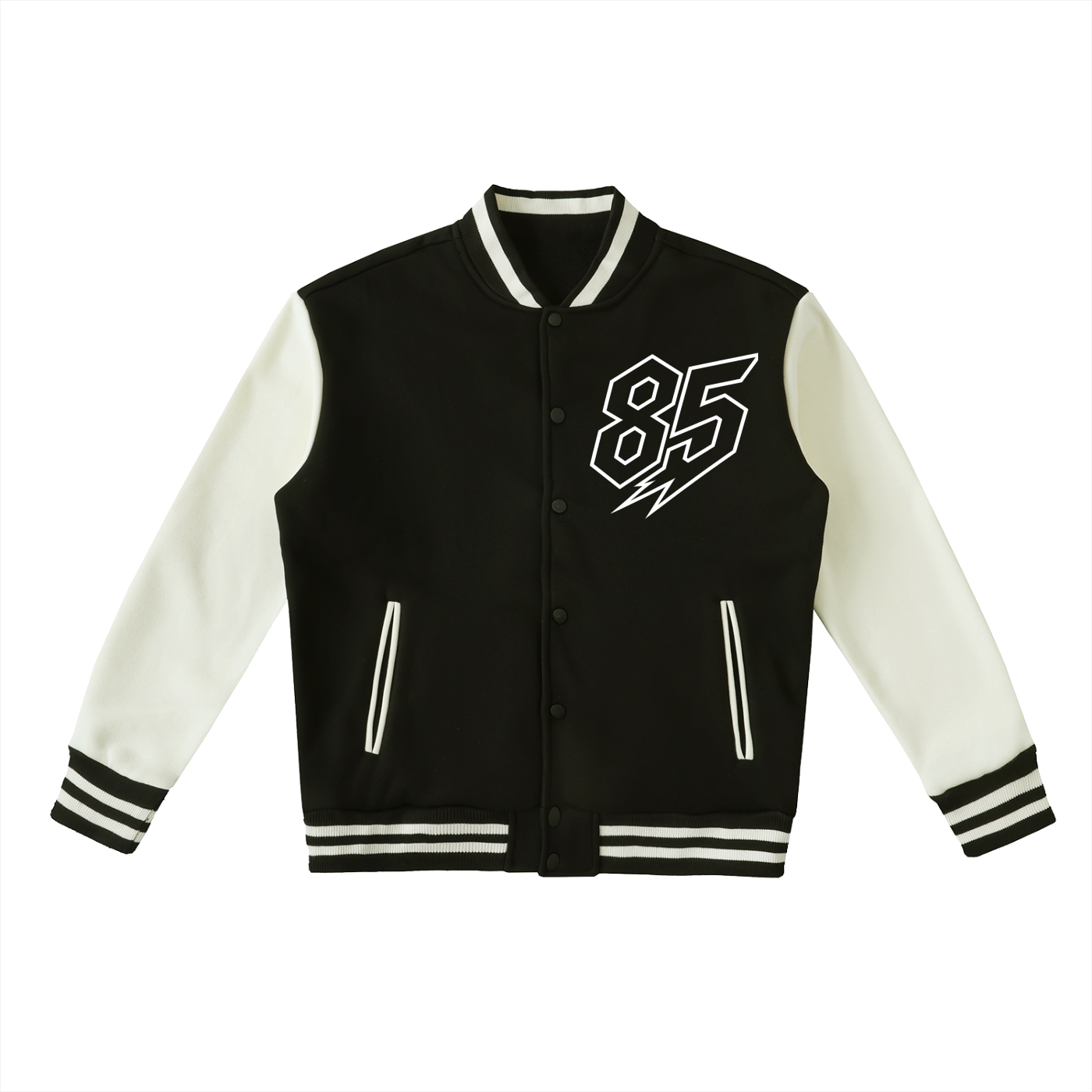 Holy Abaddon Two-Tone 85’ Fleeced Varsity Jacket