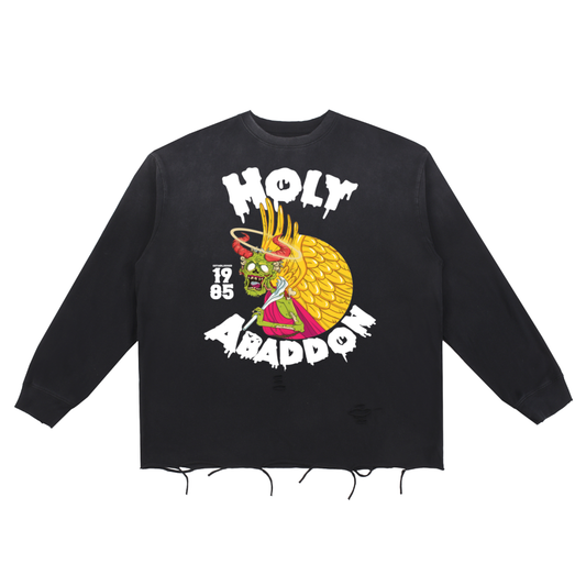 Snow Wash Raw Edge 85’ Long Sleeve