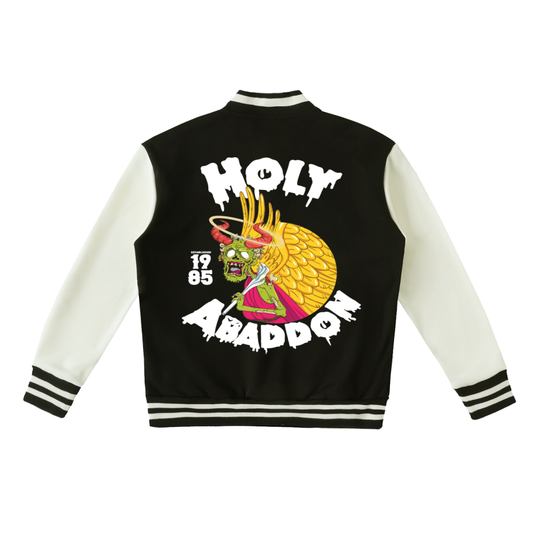 Holy Abaddon Two-Tone 85’ Fleeced Varsity Jacket