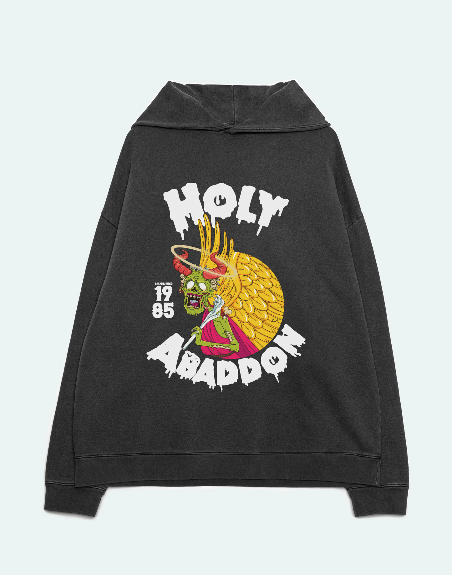 Holy Abaddon Original 85' Gray Hoodie