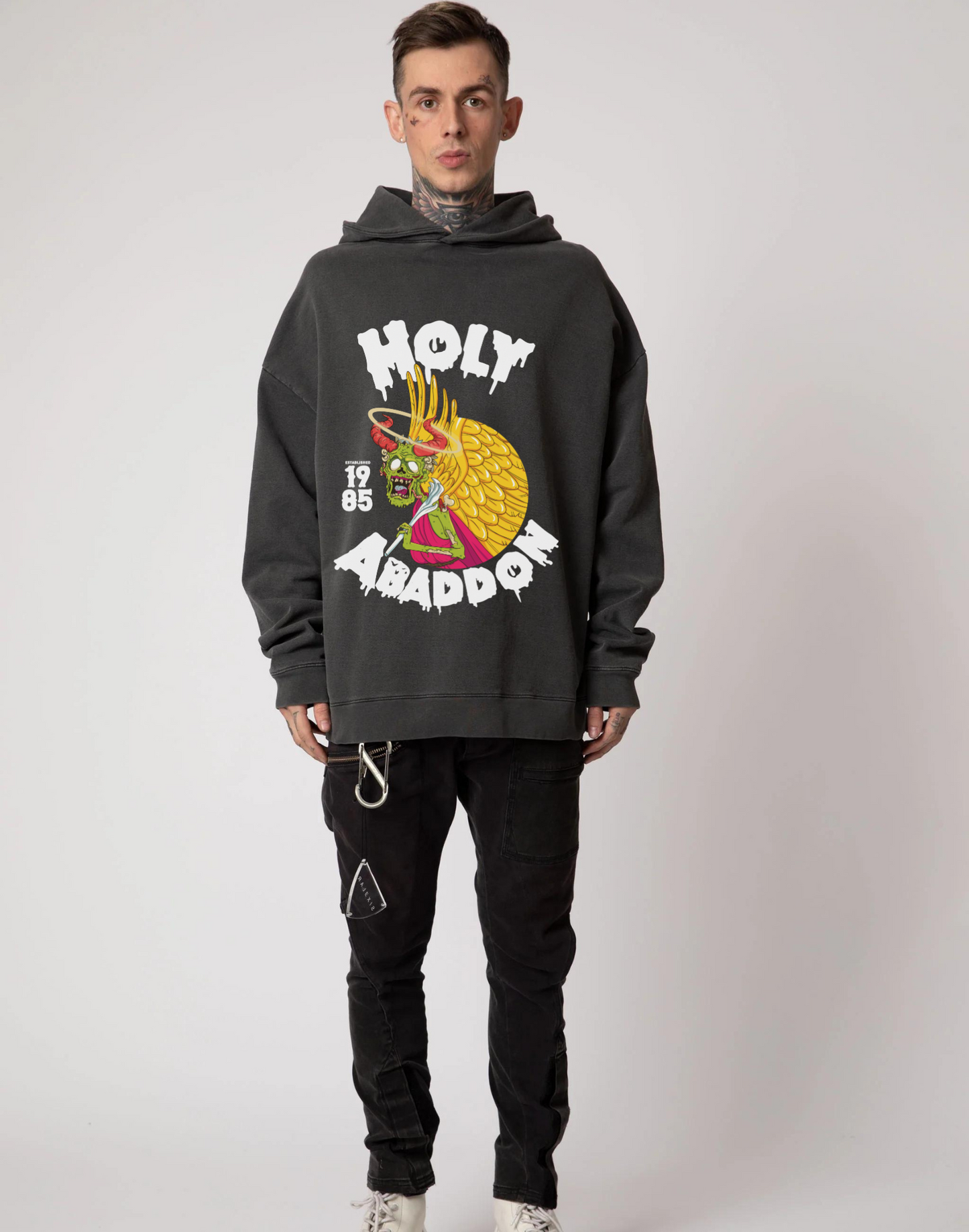 Holy Abaddon Original 85' Gray Hoodie