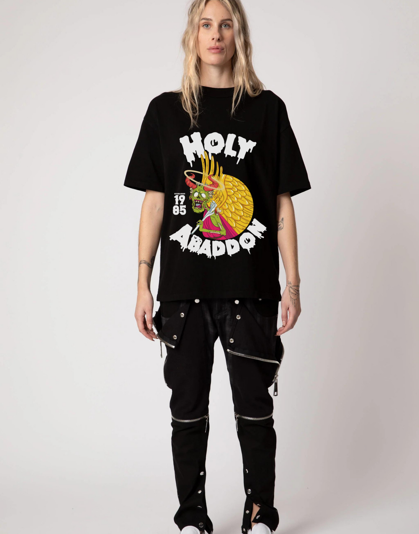 Holy Abaddon Original 85' Black T-Shirt